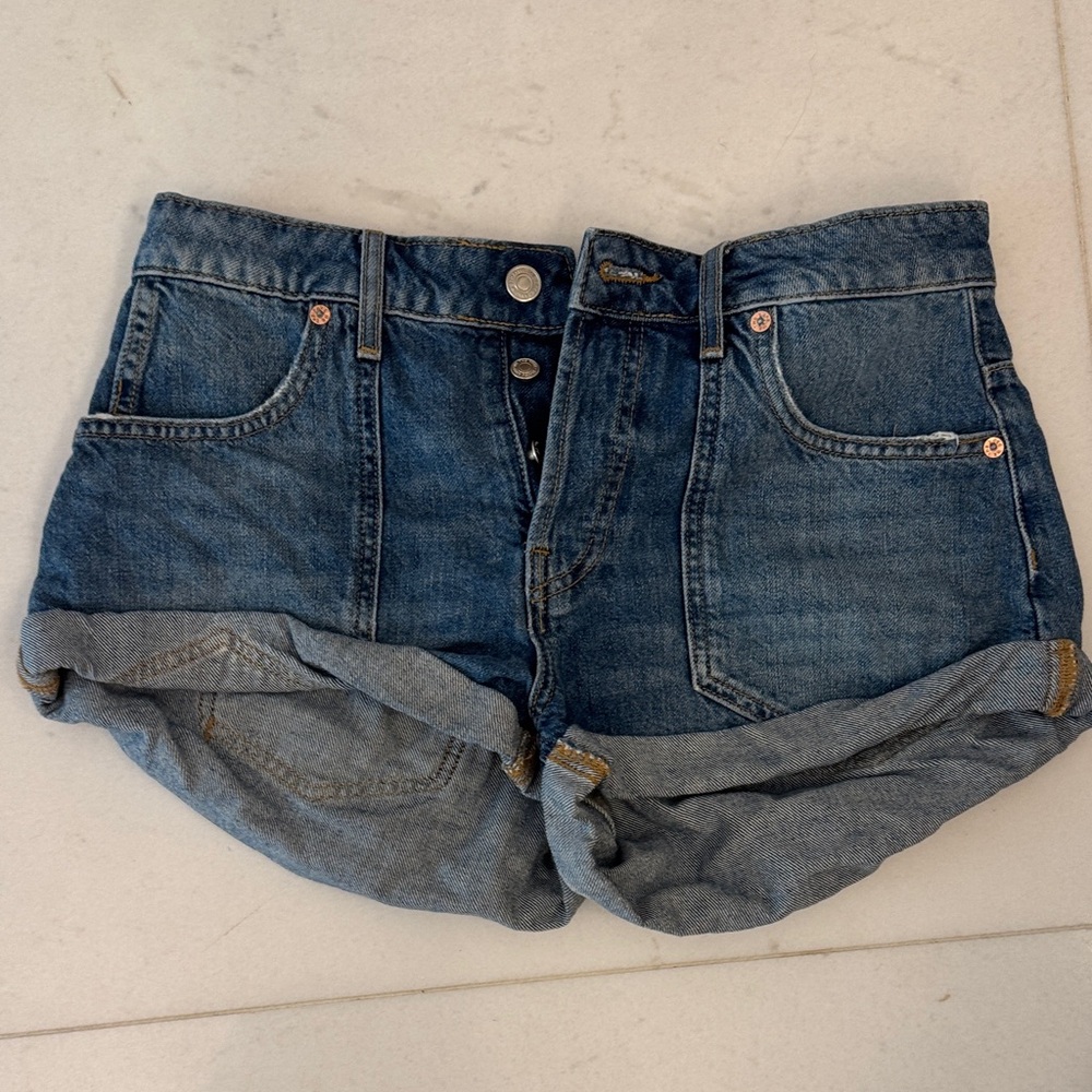 Free people denim shorts
